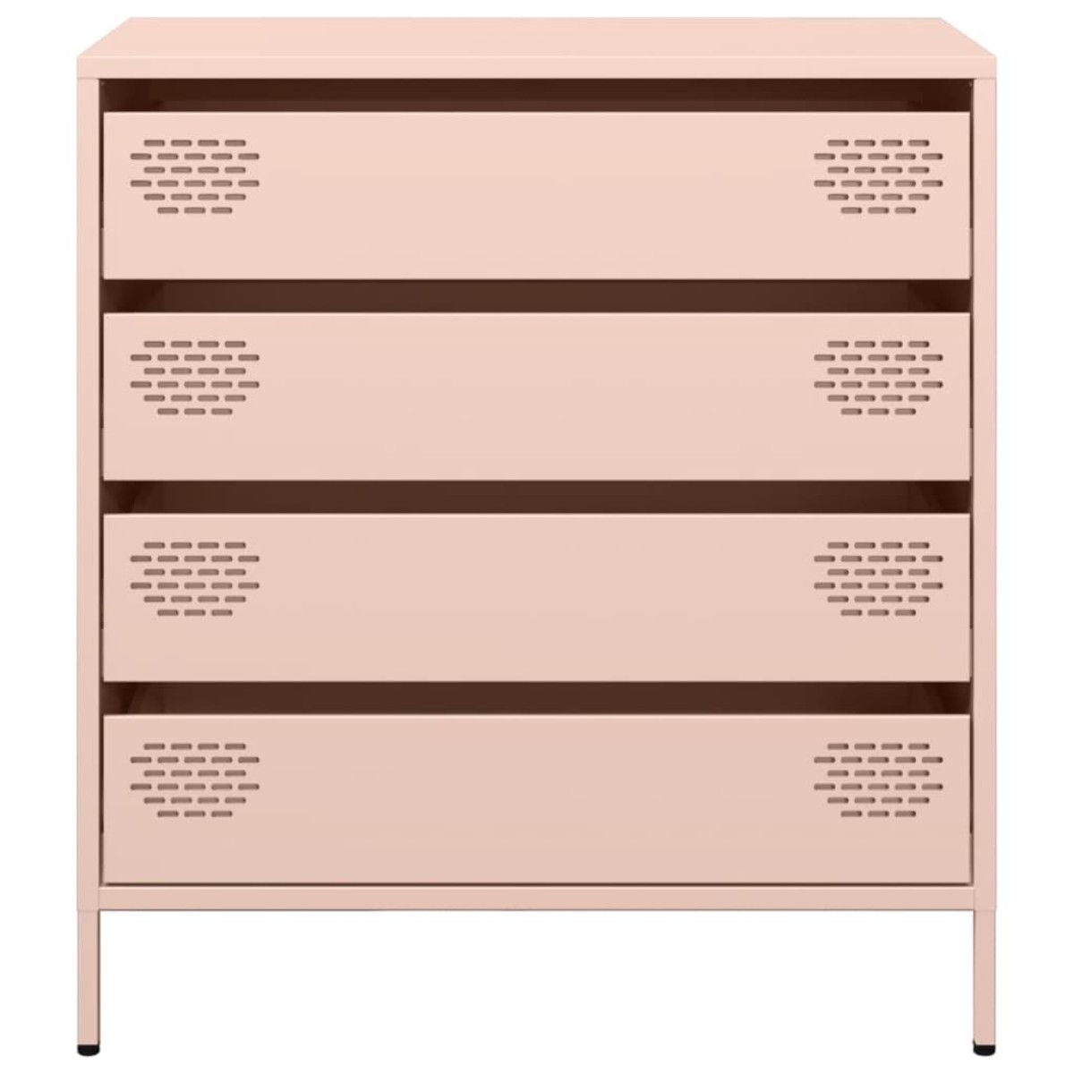 vidaXL Ντουλάπι Ροζ 68x39x73,5 εκ. από Χάλυβα Ψυχρής Έλασης