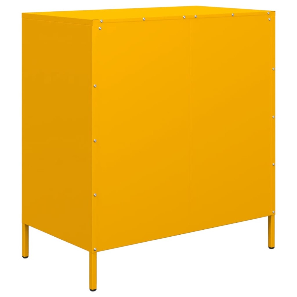 vidaXL Ντουλάπι Μουσταρδί 68x39x73,5 εκ. από Χάλυβα Ψυχρής Έλασης