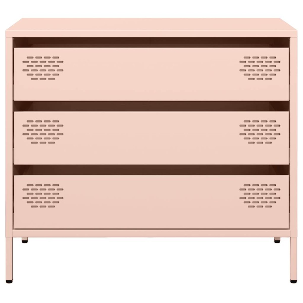 vidaXL Ντουλάπι Ροζ 68x39x58,5 εκ. από Χάλυβα Ψυχρής Έλασης