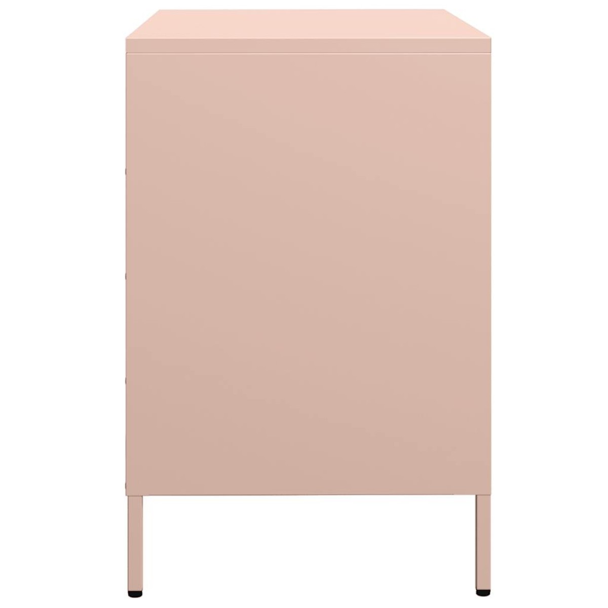 vidaXL Ντουλάπι Ροζ 68x39x58,5 εκ. από Χάλυβα Ψυχρής Έλασης