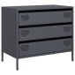 vidaXL Ντουλάπι Ανθρακί 68x39x58,5 εκ. από Χάλυβα Ψυχρής Έλασης