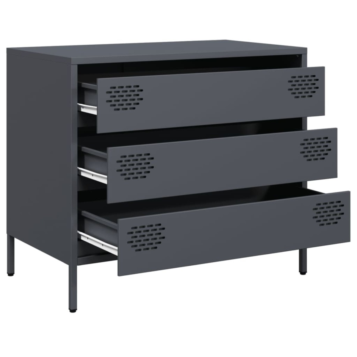 vidaXL Ντουλάπι Ανθρακί 68x39x58,5 εκ. από Χάλυβα Ψυχρής Έλασης