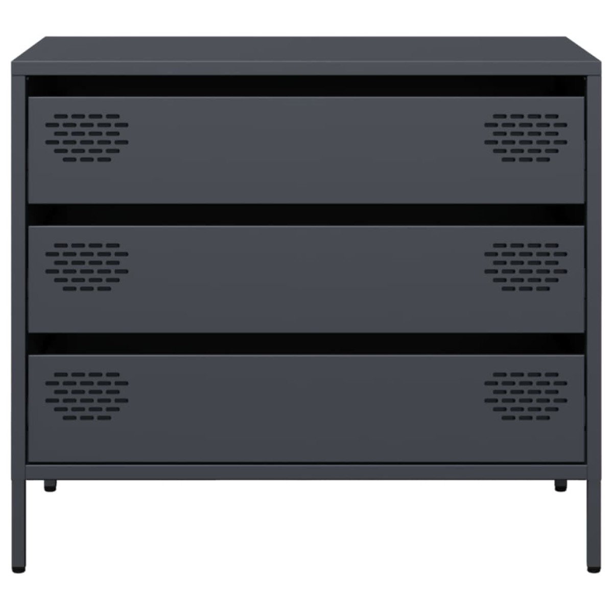vidaXL Ντουλάπι Ανθρακί 68x39x58,5 εκ. από Χάλυβα Ψυχρής Έλασης