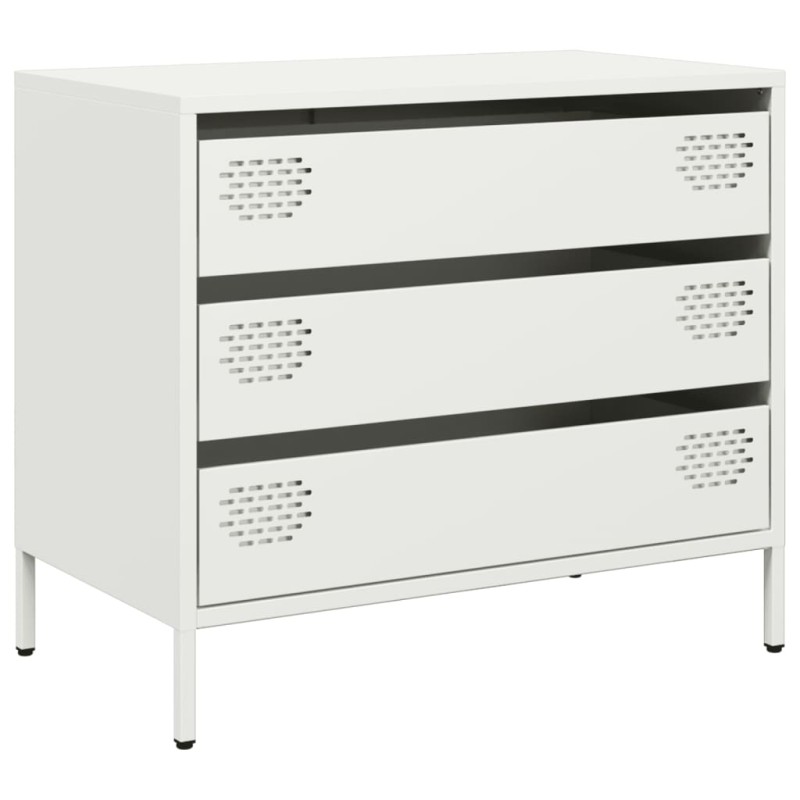 vidaXL Ντουλάπι Λευκό 68x39x58,5 εκ. από Χάλυβα Ψυχρής Έλασης