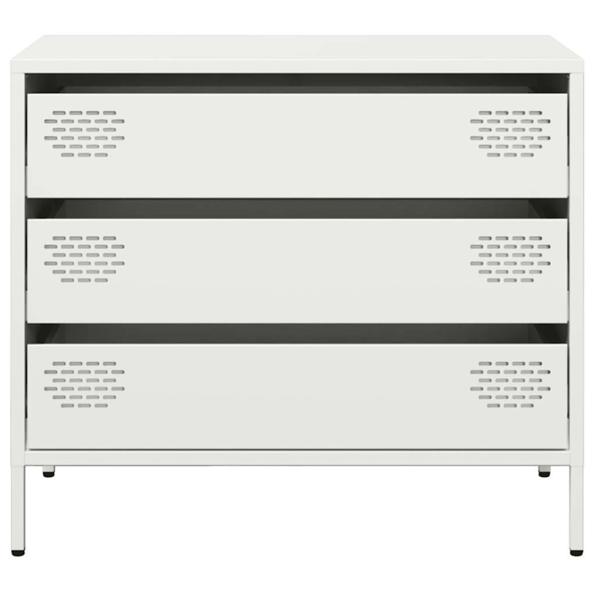 vidaXL Ντουλάπι Λευκό 68x39x58,5 εκ. από Χάλυβα Ψυχρής Έλασης