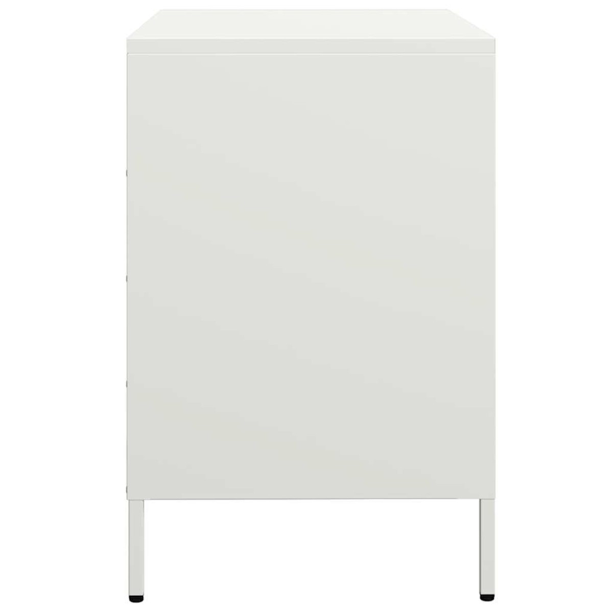 vidaXL Ντουλάπι Λευκό 68x39x58,5 εκ. από Χάλυβα Ψυχρής Έλασης