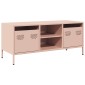 vidaXL Έπιπλο Τηλεόρασης Ροζ 101,5x39x43,5 εκ. Ατσάλι Ψυχρής Έλασης