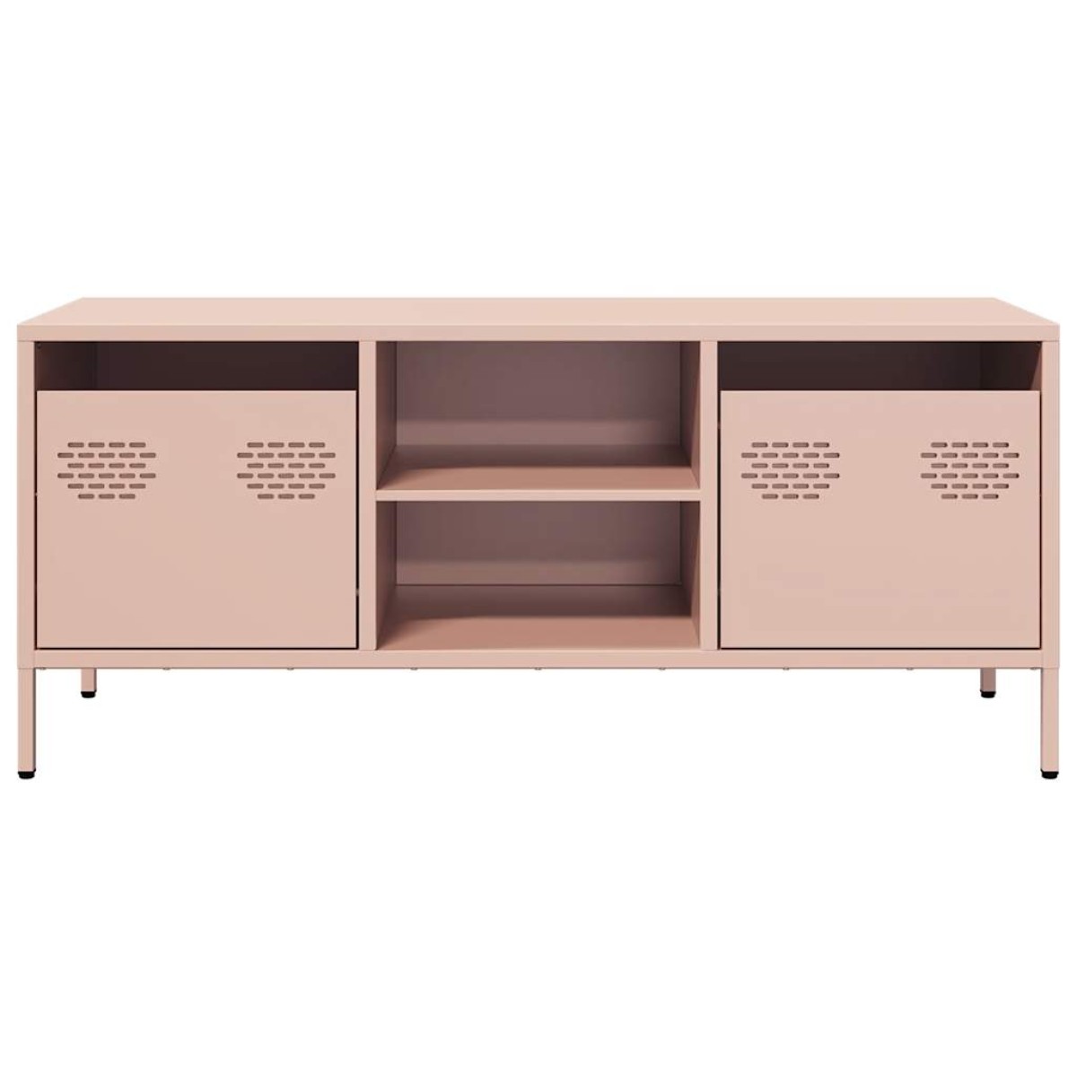 vidaXL Έπιπλο Τηλεόρασης Ροζ 101,5x39x43,5 εκ. Ατσάλι Ψυχρής Έλασης