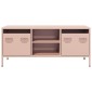 vidaXL Έπιπλο Τηλεόρασης Ροζ 101,5x39x43,5 εκ. Ατσάλι Ψυχρής Έλασης