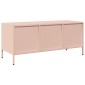 vidaXL Έπιπλο Τηλεόρασης Ροζ 101,5x39x43,5 εκ. Ατσάλι Ψυχρής Έλασης