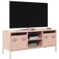 vidaXL Έπιπλο Τηλεόρασης Ροζ 101,5x39x43,5 εκ. Ατσάλι Ψυχρής Έλασης