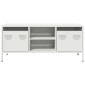 vidaXL Έπιπλο Τηλεόρασης Λευκό 101,5x39x43,5 εκ. Ατσάλι Ψυχρής Έλασης