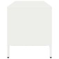 vidaXL Έπιπλο Τηλεόρασης Λευκό 101,5x39x43,5 εκ. Ατσάλι Ψυχρής Έλασης