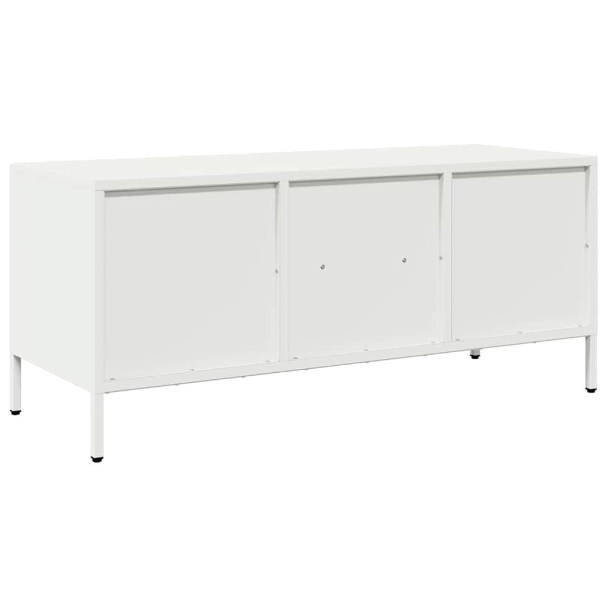 vidaXL Έπιπλο Τηλεόρασης Λευκό 101,5x39x43,5 εκ. Ατσάλι Ψυχρής Έλασης