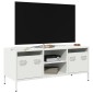 vidaXL Έπιπλο Τηλεόρασης Λευκό 101,5x39x43,5 εκ. Ατσάλι Ψυχρής Έλασης