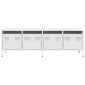 vidaXL Έπιπλο Τηλεόρασης Λευκό 135x39x43,5 εκ. Ατσάλι Ψυχρής Έλασης