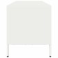 vidaXL Έπιπλο Τηλεόρασης Λευκό 135x39x43,5 εκ. Ατσάλι Ψυχρής Έλασης