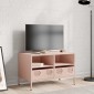 vidaXL Έπιπλο Τηλεόρασης Ροζ 68 x 39 x 43,5 εκ. Χάλυβας Ψυχρής Έλασης