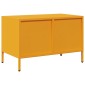 vidaXL Έπιπλο Τηλεόρασης Μουσταρδί 68x39x43,5 εκ. Ατσάλι Ψυχρής Έλασης