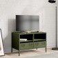 vidaXL Έπιπλο Τηλεόρασης Λαδί 68 x 39 x 43,5 εκ. Χάλυβας Ψυχρής Έλασης