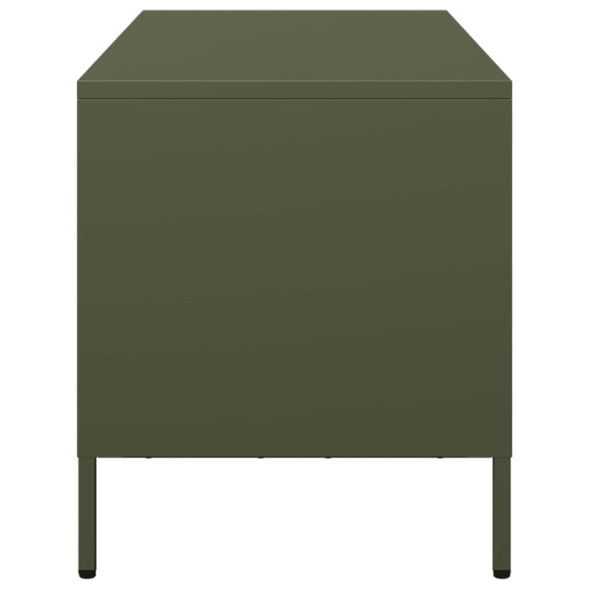 vidaXL Έπιπλο Τηλεόρασης Λαδί 68 x 39 x 43,5 εκ. Χάλυβας Ψυχρής Έλασης
