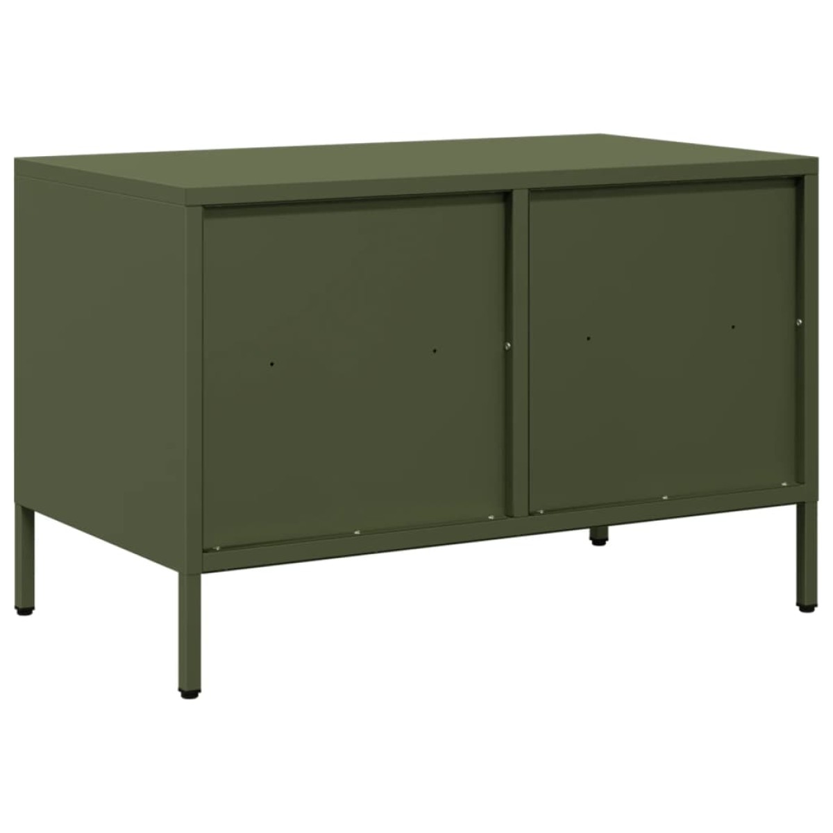 vidaXL Έπιπλο Τηλεόρασης Λαδί 68 x 39 x 43,5 εκ. Χάλυβας Ψυχρής Έλασης