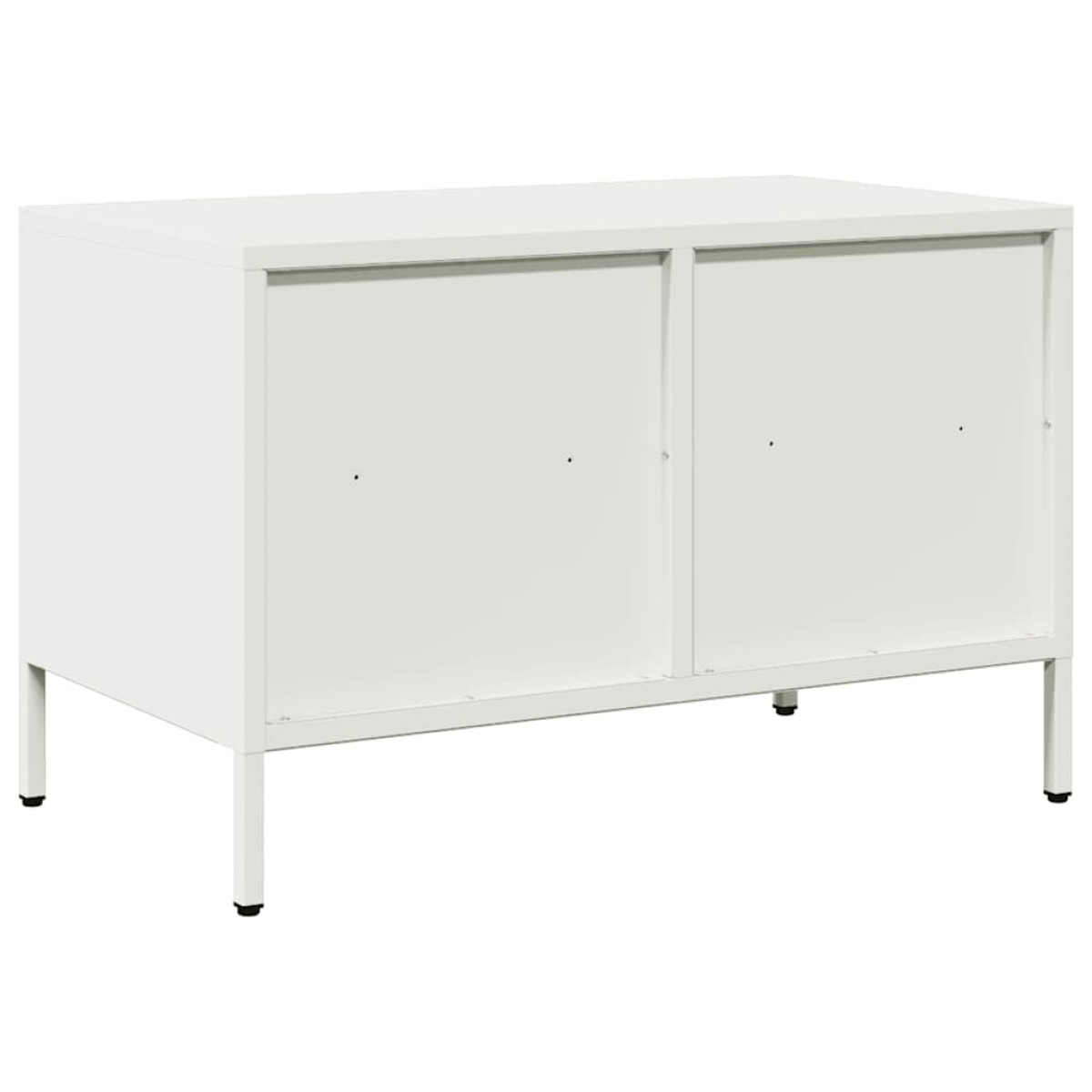 vidaXL Έπιπλο Τηλεόρασης Λευκό 68x39x43,5 εκ. Ατσάλι Ψυχρής Έλασης