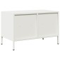 vidaXL Έπιπλο Τηλεόρασης Λευκό 68x39x43,5 εκ. Ατσάλι Ψυχρής Έλασης