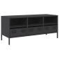 vidaXL Έπιπλο Τηλεόρασης Μαύρο 101,5x39x43,5 εκ. Ατσάλι Ψυχρής Έλασης