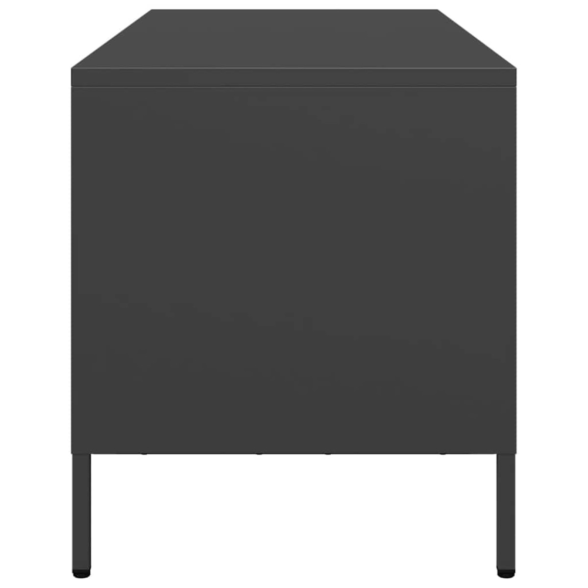 vidaXL Έπιπλο Τηλεόρασης Μαύρο 101,5x39x43,5 εκ. Ατσάλι Ψυχρής Έλασης