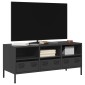 vidaXL Έπιπλο Τηλεόρασης Μαύρο 101,5x39x43,5 εκ. Ατσάλι Ψυχρής Έλασης
