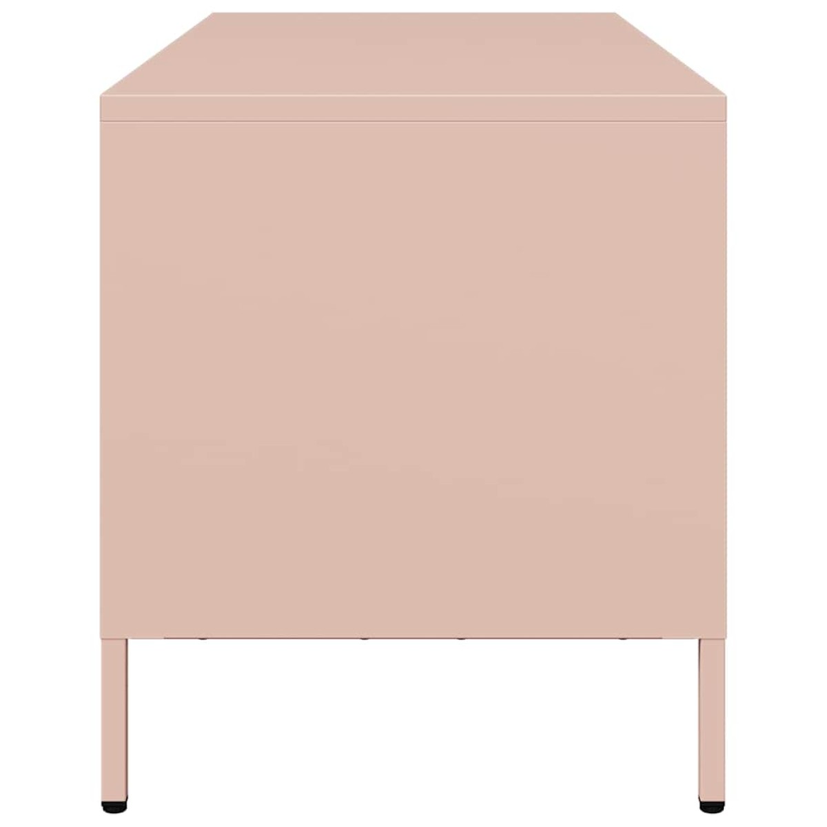 vidaXL Έπιπλο Τηλεόρασης Ροζ 101,5x39x43,5 εκ. Ατσάλι Ψυχρής Έλασης