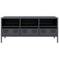 vidaXL Έπιπλο Τηλεόρασης Ανθρακί 101,5x39x43,5εκ. Ατσάλι Ψυχρής Έλασης