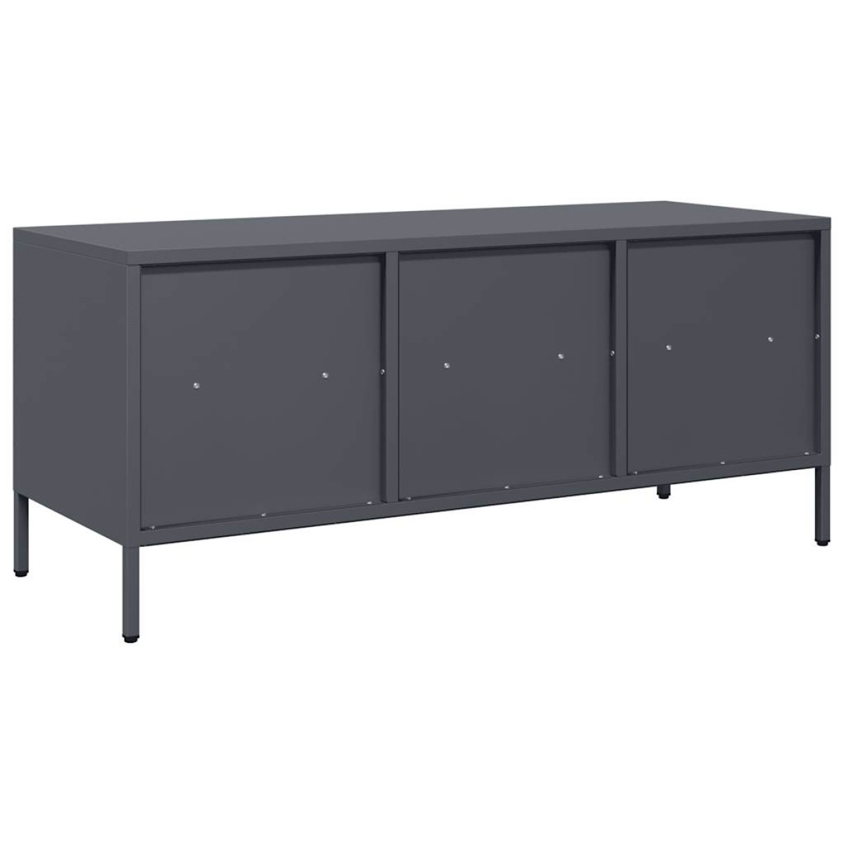 vidaXL Έπιπλο Τηλεόρασης Ανθρακί 101,5x39x43,5εκ. Ατσάλι Ψυχρής Έλασης