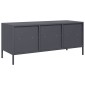 vidaXL Έπιπλο Τηλεόρασης Ανθρακί 101,5x39x43,5εκ. Ατσάλι Ψυχρής Έλασης