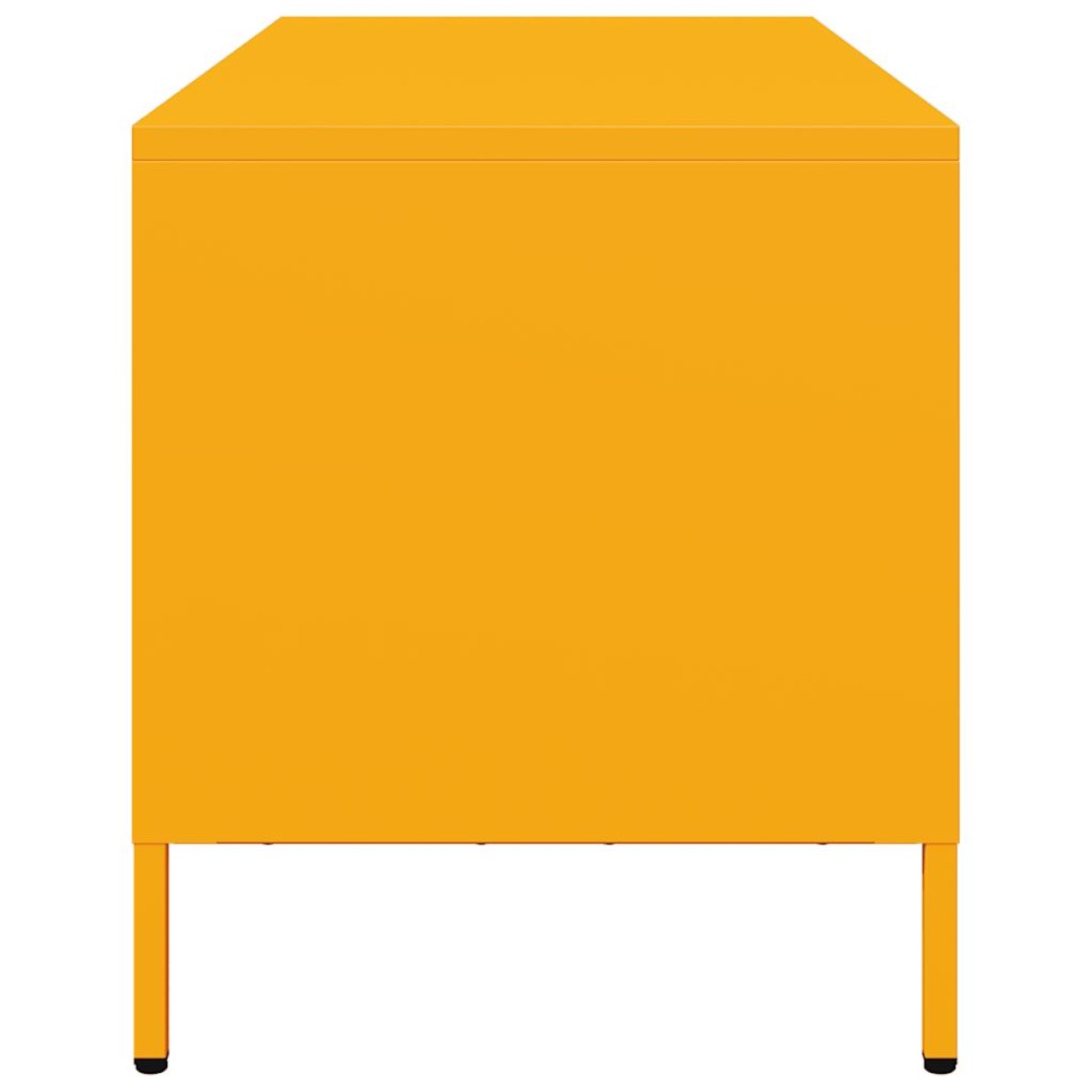 vidaXL Έπιπλο Τηλεόρασης Μουσταρδί 101,5x39x43,5 Ατσάλι Ψυχρής Έλασης