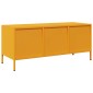 vidaXL Έπιπλο Τηλεόρασης Μουσταρδί 101,5x39x43,5 Ατσάλι Ψυχρής Έλασης