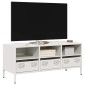 vidaXL Έπιπλο Τηλεόρασης Λευκό 101,5x39x43,5 εκ. Ατσάλι Ψυχρής Έλασης