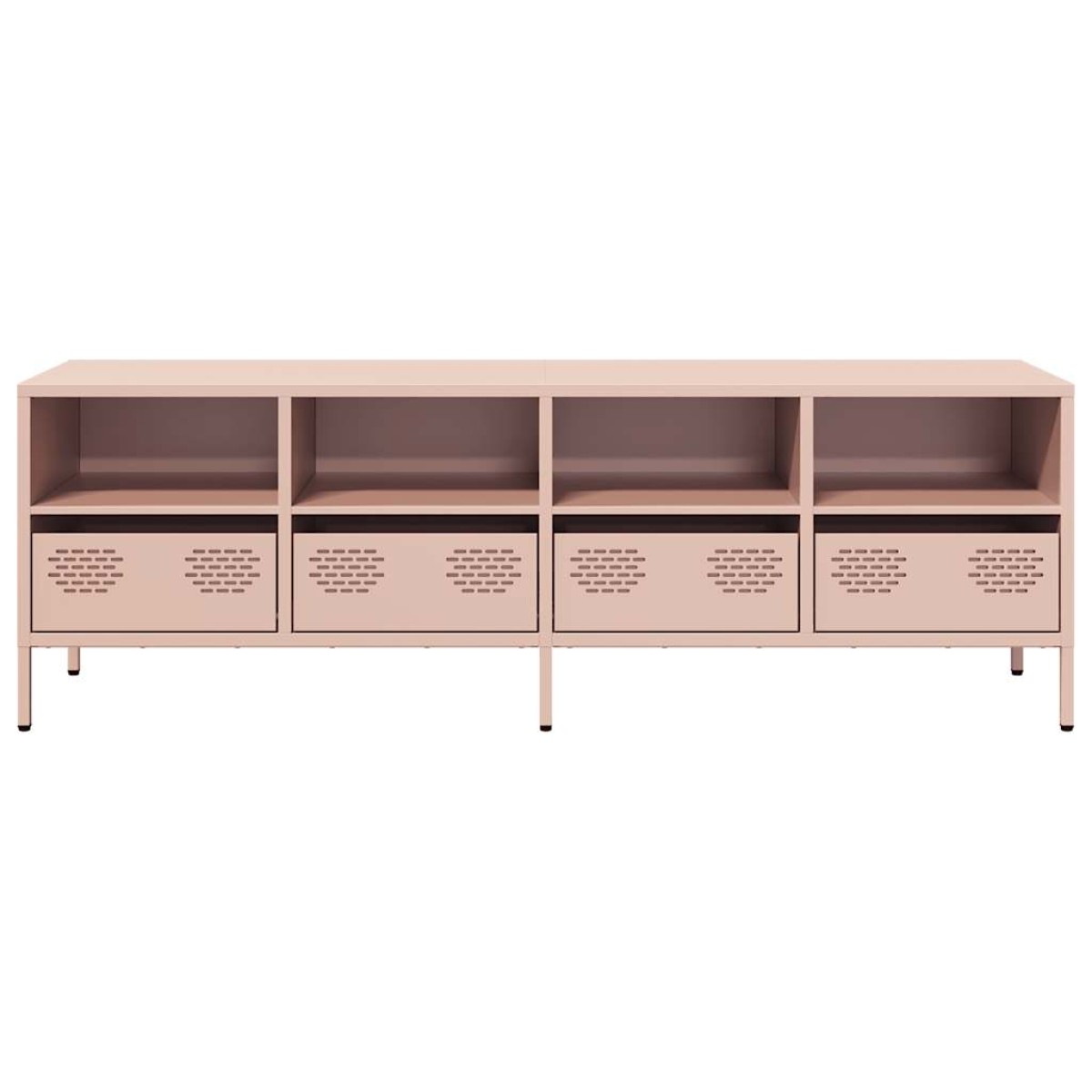 vidaXL Έπιπλο Τηλεόρασης Ροζ 135x39x43,5 εκ. Ατσάλι Ψυχρής Έλασης