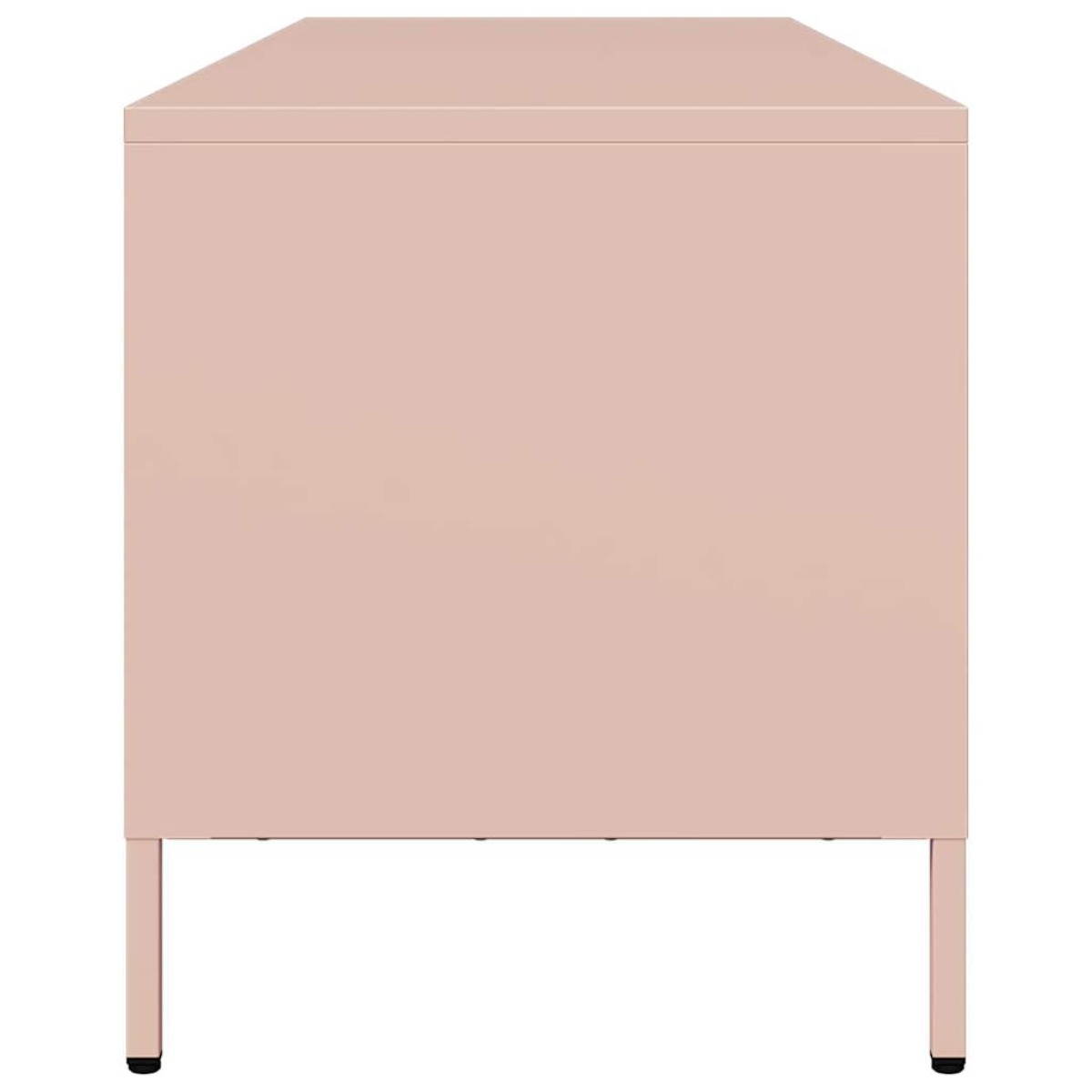 vidaXL Έπιπλο Τηλεόρασης Ροζ 135x39x43,5 εκ. Ατσάλι Ψυχρής Έλασης