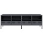 vidaXL Έπιπλο Τηλεόρασης Ανθρακί 135x39x43,5 εκ. Ατσάλι Ψυχρής Έλασης
