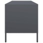 vidaXL Έπιπλο Τηλεόρασης Ανθρακί 135x39x43,5 εκ. Ατσάλι Ψυχρής Έλασης
