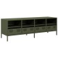 vidaXL Έπιπλο Τηλεόρασης Λαδί 135x39x43,5 εκ. Ατσάλι Ψυχρής Έλασης
