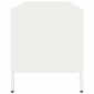 vidaXL Έπιπλο Τηλεόρασης Λευκό 135x39x43,5 εκ. Ατσάλι Ψυχρής Έλασης