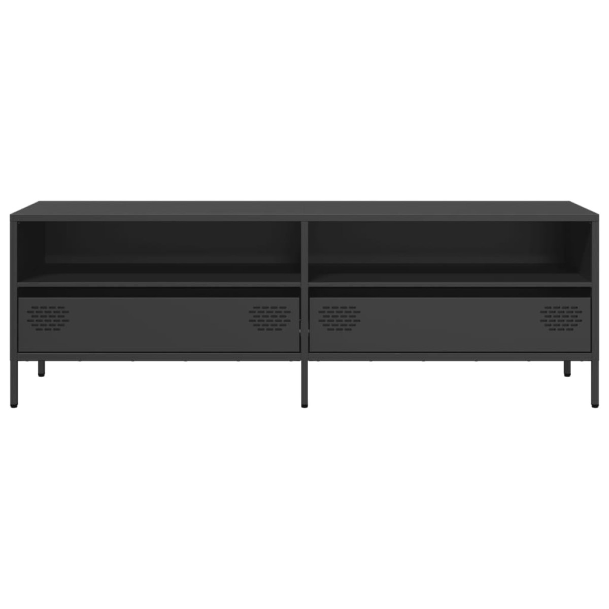 vidaXL Έπιπλο Τηλεόρασης Μαύρο 135x39x43,5 εκ. Ατσάλι Ψυχρής Έλασης