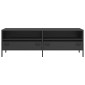 vidaXL Έπιπλο Τηλεόρασης Μαύρο 135x39x43,5 εκ. Ατσάλι Ψυχρής Έλασης
