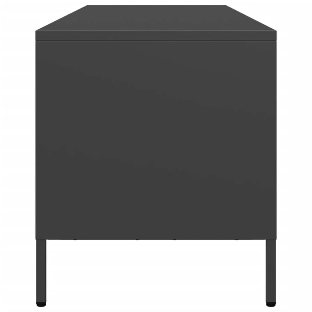 vidaXL Έπιπλο Τηλεόρασης Μαύρο 135x39x43,5 εκ. Ατσάλι Ψυχρής Έλασης