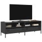 vidaXL Έπιπλο Τηλεόρασης Μαύρο 135x39x43,5 εκ. Ατσάλι Ψυχρής Έλασης