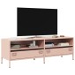 vidaXL Έπιπλο Τηλεόρασης Ροζ 135x39x43,5 εκ. Ατσάλι Ψυχρής Έλασης