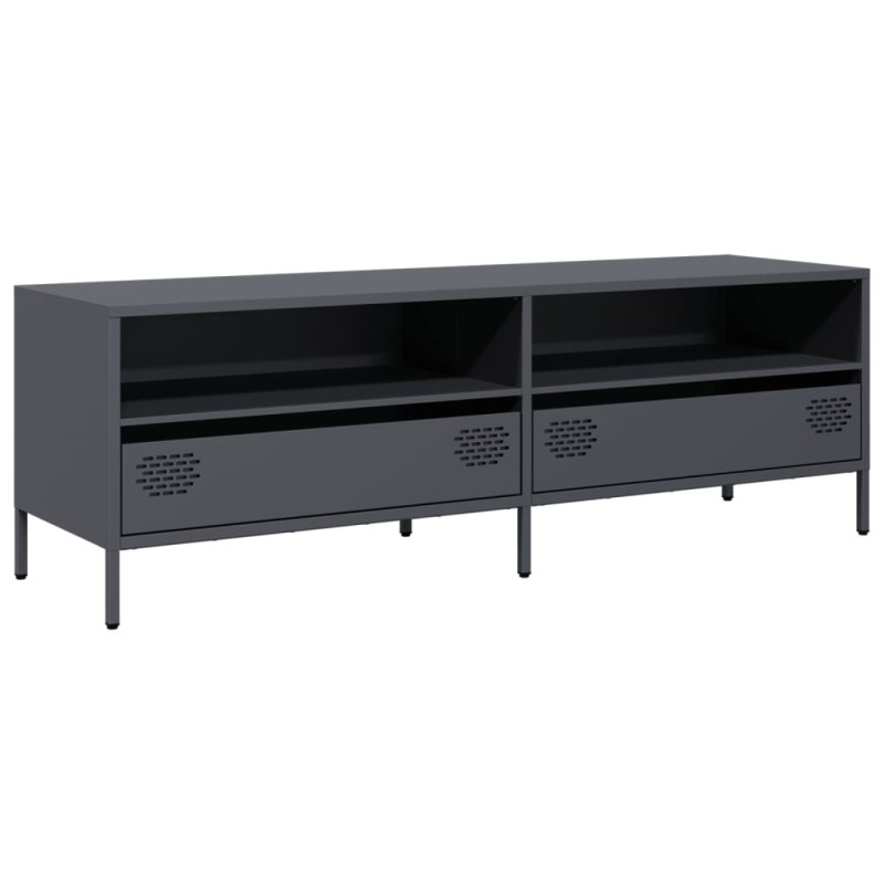 vidaXL Έπιπλο Τηλεόρασης Ανθρακί 135x39x43,5 εκ. Ατσάλι Ψυχρής Έλασης